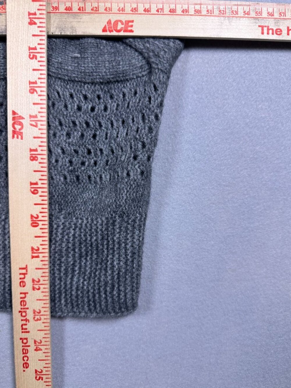 Oliver O Womens Gray Cable Knit Sweater XL Acrylic Blend Crew Neck NWT - Picture 5 of 5